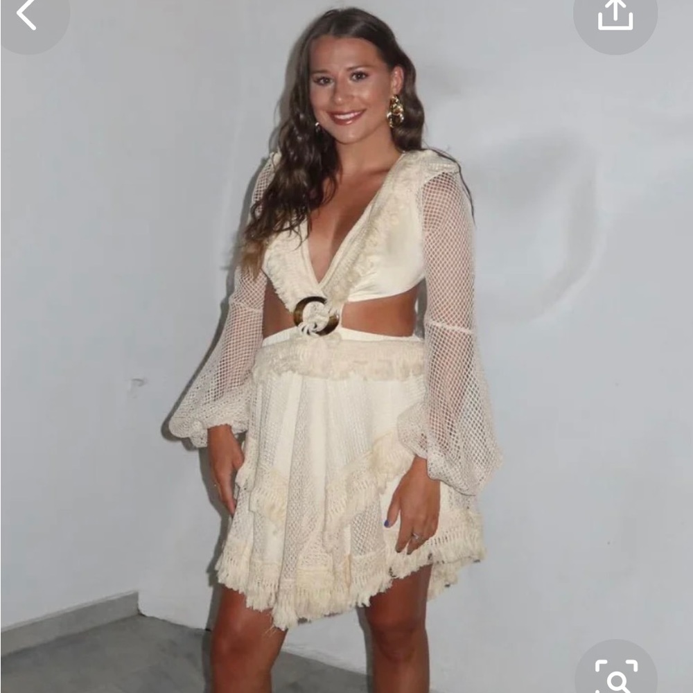 12th tribe new with tags gold cutout dress